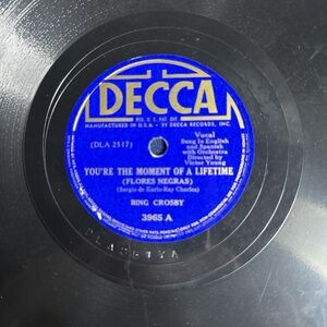 Bing Crosby Vinyl Record - Black